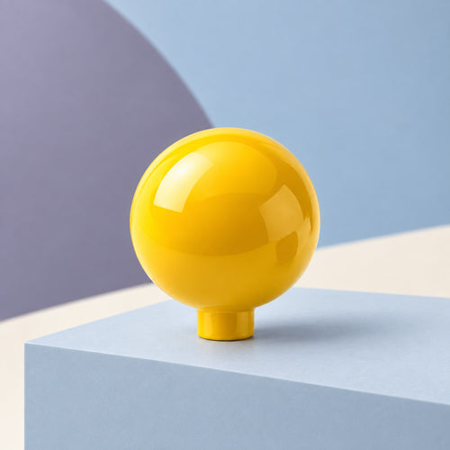 CHROMA Sphere Cabinet Knob in Van Gogh Yellow — product view